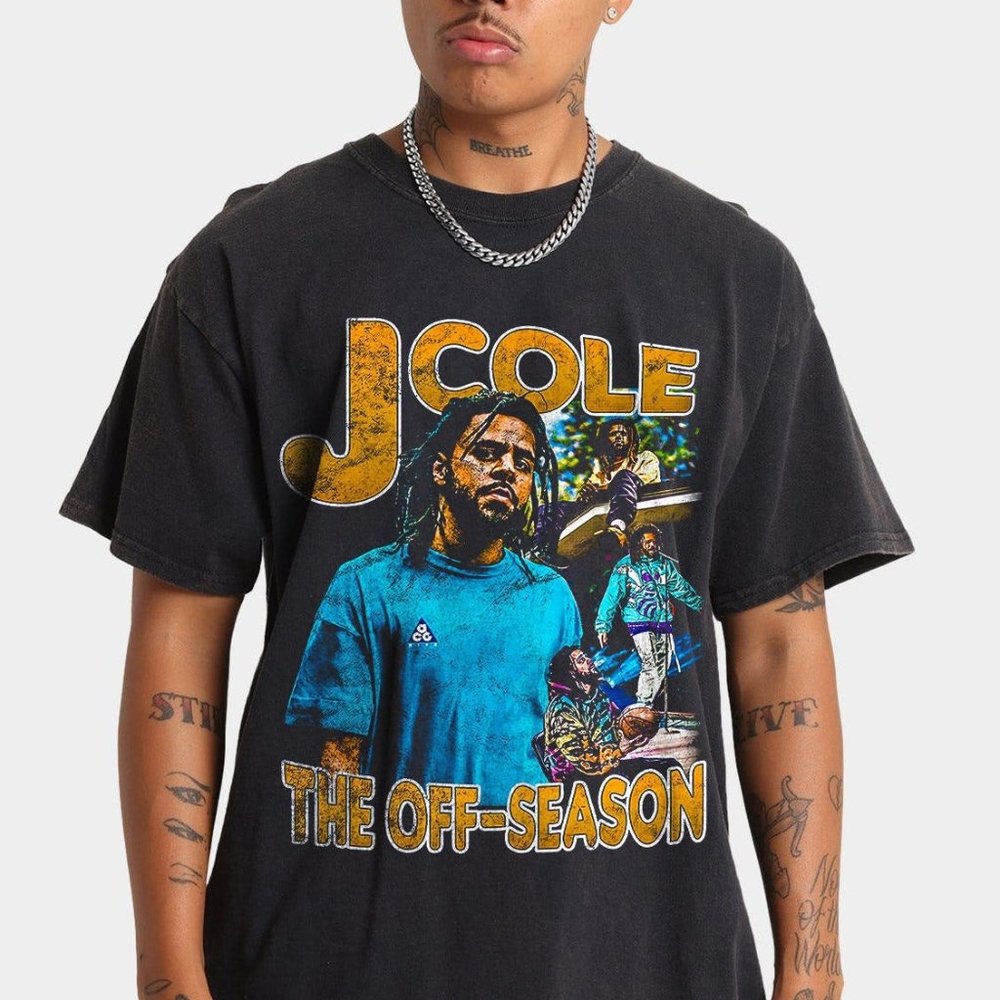 Vintage J Cole The Off Season Shirt, Rapper Shirt, bootleg raptees 90s shirt, Jc